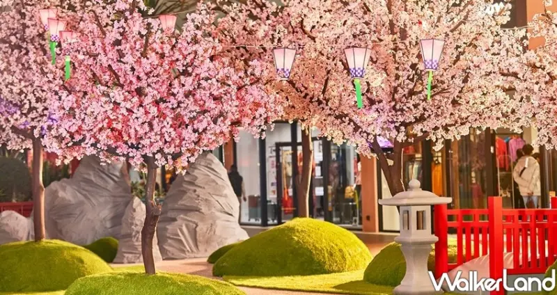 林口三井OUTLET「紫藤花」 / WalkerLand窩客島整理提供 未經許可不可轉載