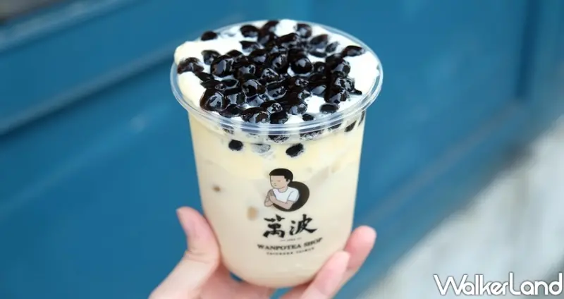 手搖飲萬波「OREO雞蛋糕珍珠奶茶」 / WalkerLand窩客島整理提供 未經許可不可轉載