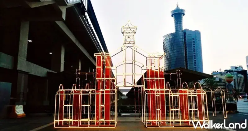 台中火車站花燈 / WalkerLand窩客島整理提供 未經許可，不得轉載