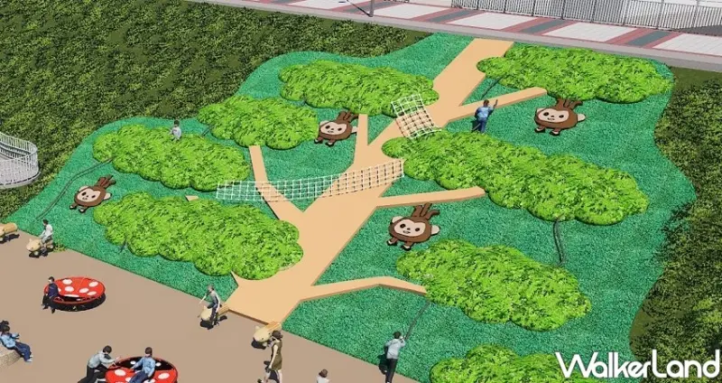 大都會公園「獮猴溜滑梯」 / WalkerLand窩客島整理提供 未經許可不可轉載