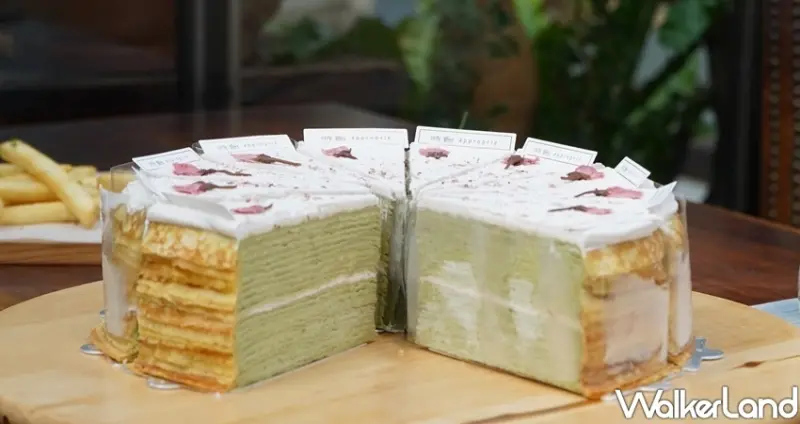 櫻花千層蛋糕 / WalkerLand窩客島整理提供 未經許可，不得轉載