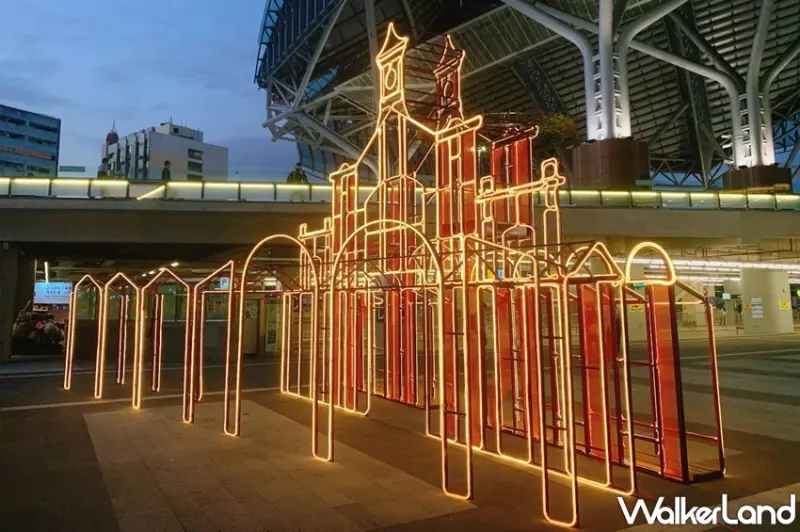 台中火車站花燈 / WalkerLand窩客島整理提供 未經許可，不得轉載