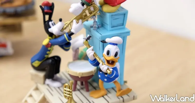 「米奇大鐘清潔員、米奇樂隊演奏會」公仔 / WalkerLand窩客島整理提供 未經許可不可轉載