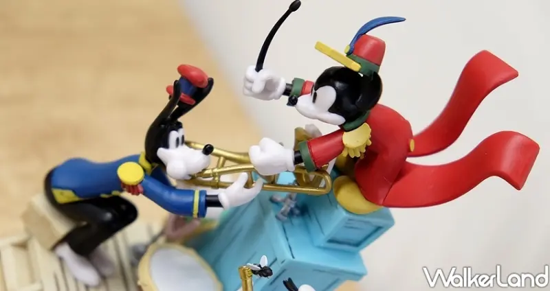 「米奇大鐘清潔員、米奇樂隊演奏會」公仔 / WalkerLand窩客島整理提供 未經許可不可轉載