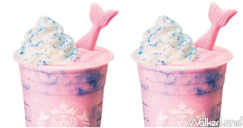 星巴克「魔幻美人魚星冰樂、蜜桃冰搖茶」 / WalkerLand窩客島整理提供 未經許可不可轉載