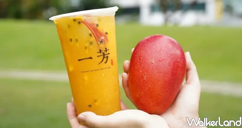 一芳水果茶「愛文芒果西米露」 / WalkerLand窩客島整理提供 未經許可不可轉載