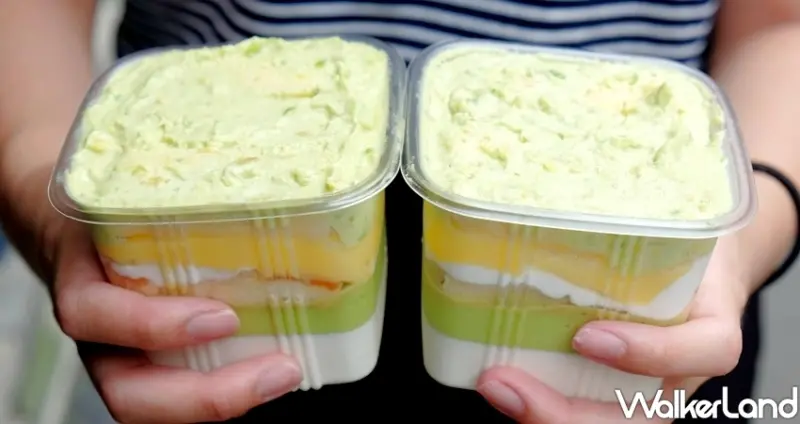 麥貳工作坊「酪梨布丁奶酪戚風盒、芋泥鹹蛋黃奶霜捲」 / WalkerLand窩客島整理提供 未經許可不可轉載