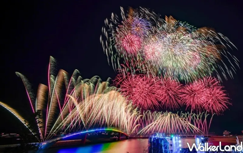 2021澎湖花火節、LINE熊大無人機秀 / WalkerLand窩客島整理提供 未經許可不可轉載