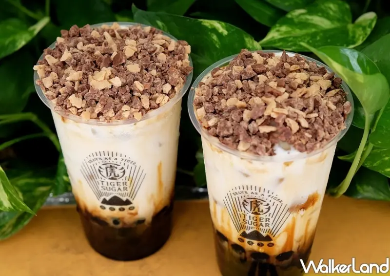 老虎堂、KitKat巧克力「黑糖巧克力脆片波霸厚鮮奶」 / WalkerLand窩客島整理提供 未經許可不可轉載