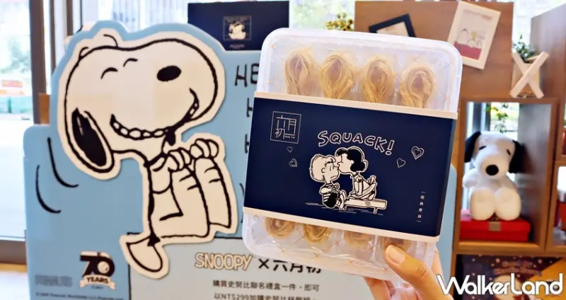 六月初一.8結蛋捲 史努比70周年聯名禮盒 / WalkerLand窩客島提供 未經許可，不得轉載