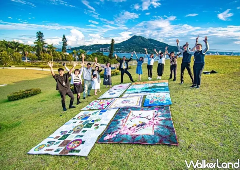 滬尾藝文休閒園區「草坡曬被藝術節」/ WalkerLand窩客島整理提供 未經許可不可轉載