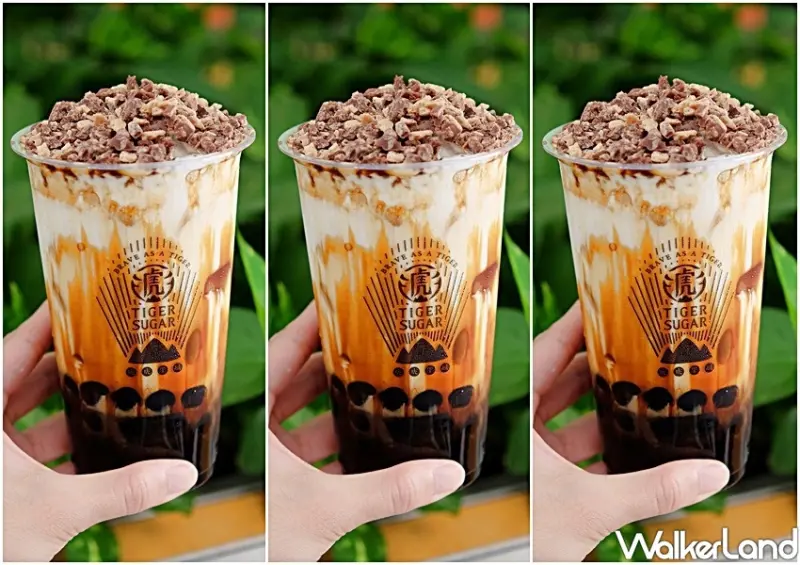 老虎堂、KitKat巧克力「黑糖巧克力脆片波霸厚鮮奶」 / WalkerLand窩客島整理提供 未經許可不可轉載