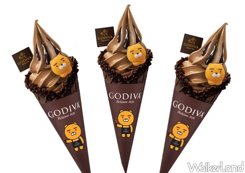 萊恩GODIVA霜淇淋 x Kakao Friends / WalkerLand窩客島整理提供 未經許可不可轉載