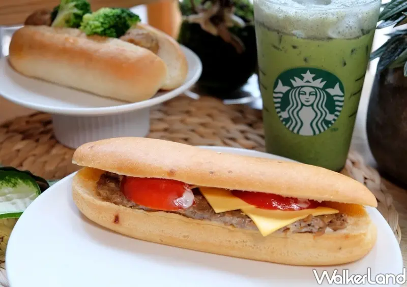 星巴克生吐司、芝麻抹茶那堤、燕麥奶/ WalkerLand窩客島整理提供 未經許可不可轉載