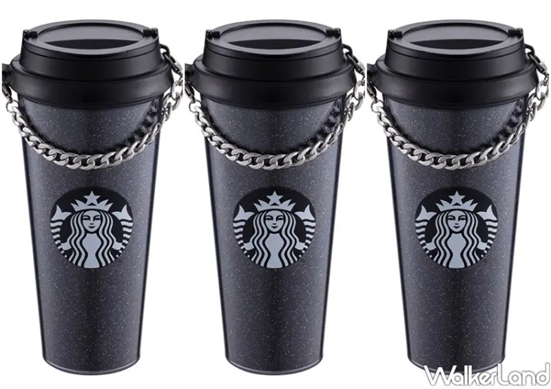 星巴克新聯名杯「Rebecca Minkoff搖滾黑馬克杯」 / WalkerLand窩客島整理提供 未經許可不可轉載