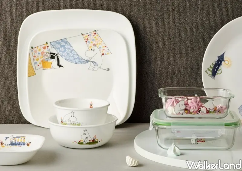 康寧餐具嚕嚕米75周年限定碗盤、保鮮盒/ WalkerLand窩客島整理提供 未經許可不可轉載