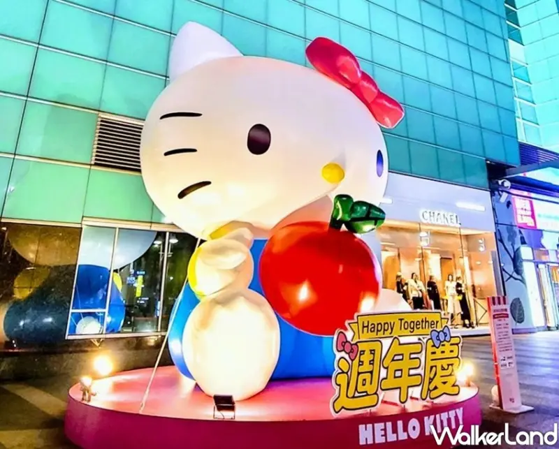 SOGO週年慶 Hello Kitty裝置藝術 / WalkerLand窩客島整理提供 未經許可不可轉載