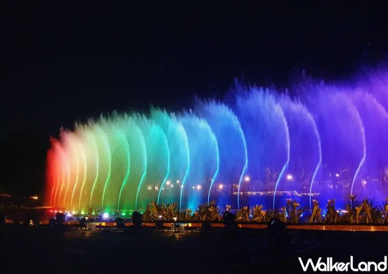 大溪慈湖夜間水舞秀 / WalkerLand窩客島整理提供 未經許可不可轉載