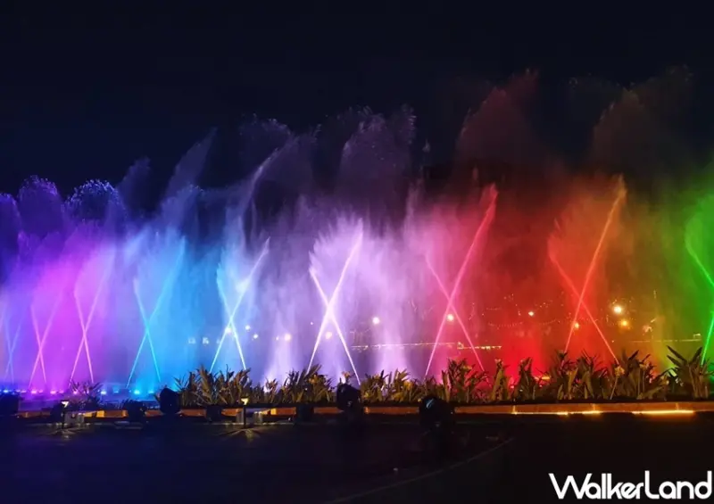 大溪慈湖夜間水舞秀 / WalkerLand窩客島整理提供 未經許可不可轉載