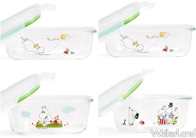 康寧餐具嚕嚕米75周年限定碗盤、保鮮盒/ WalkerLand窩客島整理提供 未經許可不可轉載