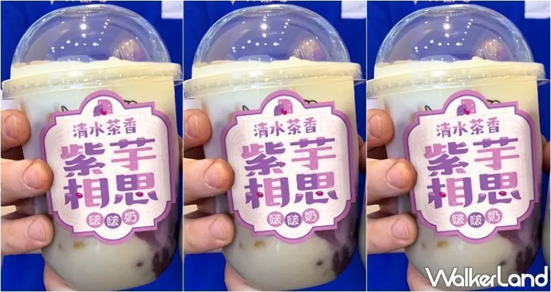 清水茶香 紫芋香思啵啵奶  / WalkerLand窩客島整理提供 未經許可，不得轉載