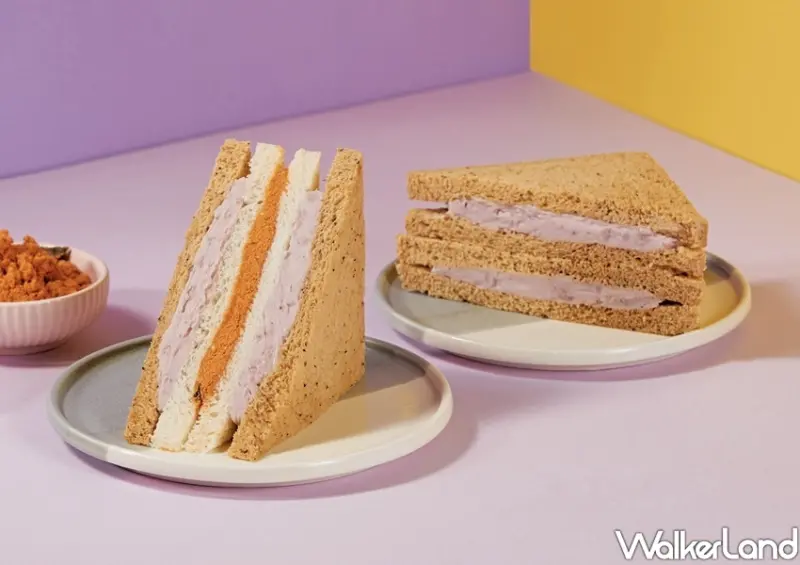 早安美芝城「芋泥三明治」 / WalkerLand窩客島整理提供 未經許可不可轉載