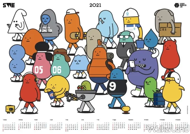 黏黏怪物研究所：登入計劃特展 / WalkerLand窩客島整理提供 未經許可，不得轉載