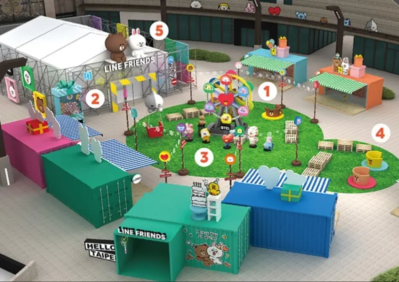 台北信義區LINE FRIENDS Carnival派對時光 / WalkerLand窩客島整理提供 未經許可不可轉載