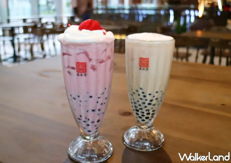 春水堂 草莓奶霜珍珠茉奶 / WalkerLand窩客島整理提供 未經許可，不得轉載