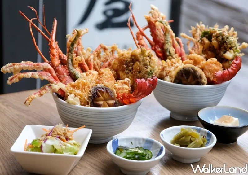天吉屋「伊勢龍蝦天丼」御皇套餐/ WalkerLand窩客島整理提供 未經許可不可轉載