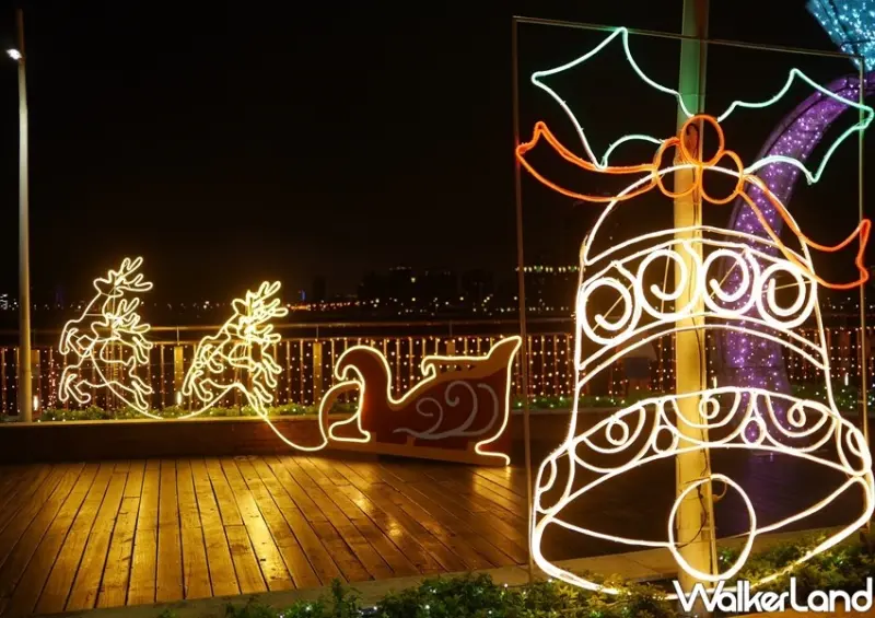 新月橋河濱暖心光雕 / WalkerLand窩客島整理提供 未經許可不可轉載