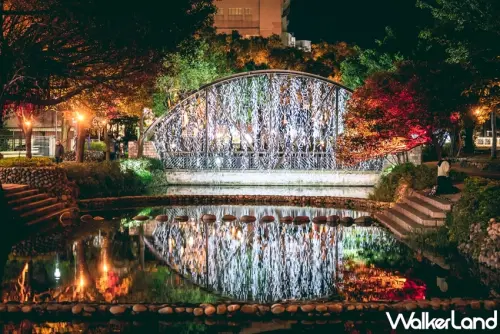 新竹人的「聖誕美照」攻略！新竹護城河周邊限定「聖誕裝置」點燈開拍，「螢火蟲燈海、煙花樹」讓網美手刀打卡。