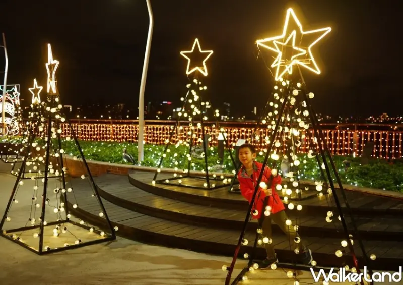 新月橋河濱暖心光雕 / WalkerLand窩客島整理提供 未經許可不可轉載