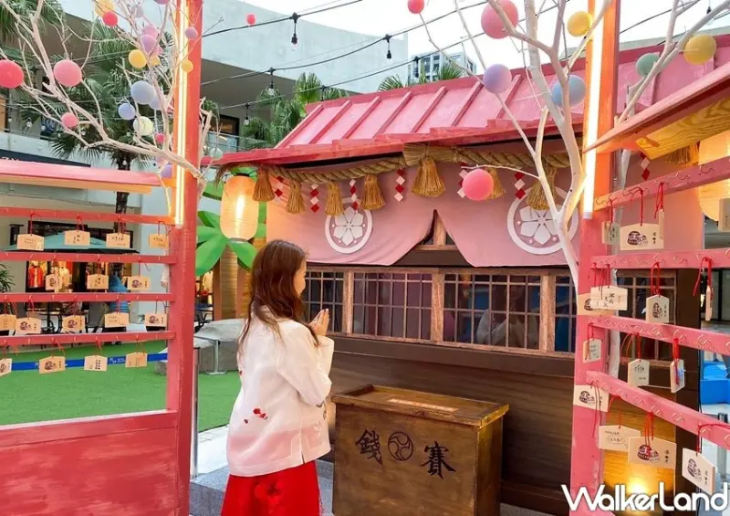 林口三井OUTLET「粉彩祈願神社」 / WalkerLand窩客島整理提供 未經許可不可轉載