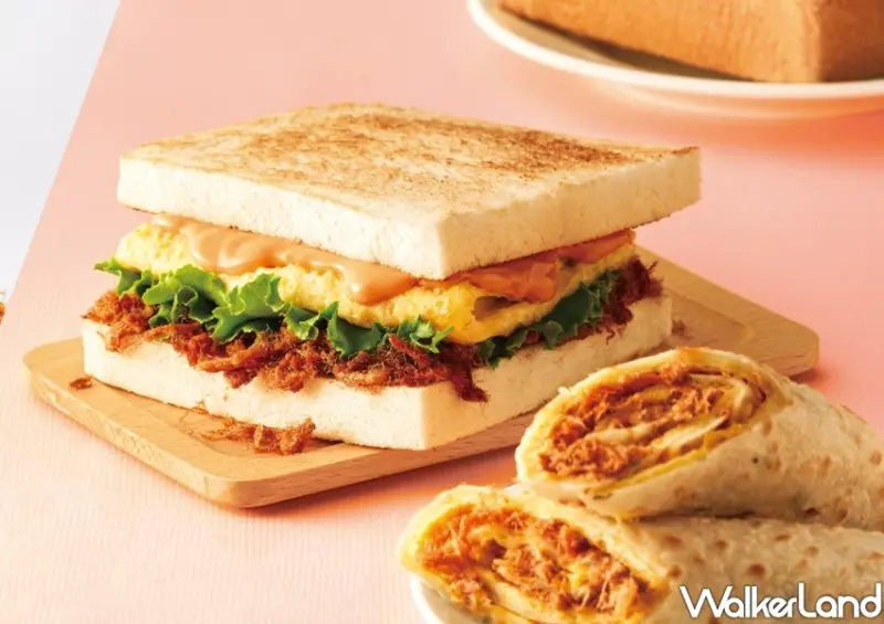 早餐Q Burger「純真肉鬆系列」 / WalkerLand窩客島整理提供 未經許可不可轉載