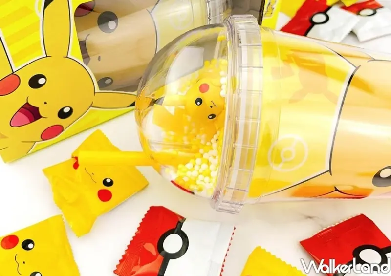 7-ELEVEN皮卡丘公仔杯「寶可夢、Hello Kitty、卡娜赫拉、角落小夥伴」年節禮盒 / WalkerLand窩客島整理提供 未經許可不可轉載