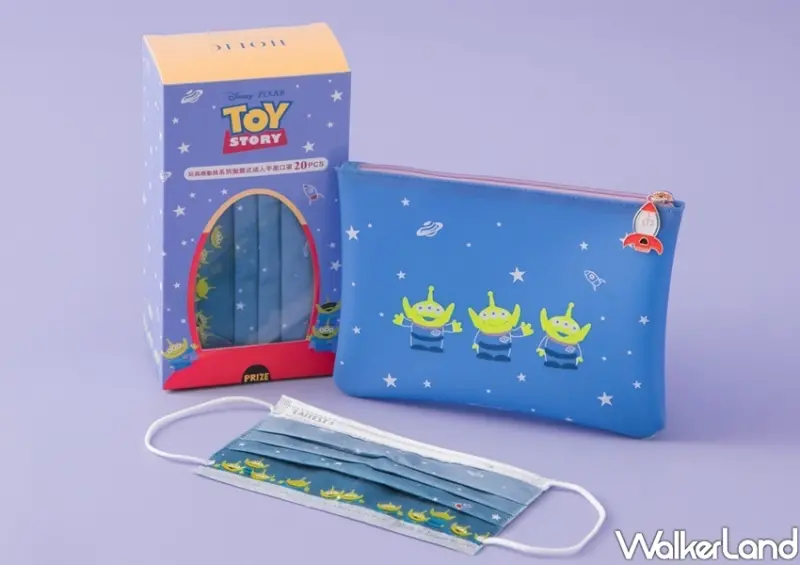 grace gift熊抱哥口罩、三眼怪口罩「Holic迪士尼玩總動員拋棄式成人平面口罩」 / WalkerLand窩客島整理提供 未經許可不可轉載