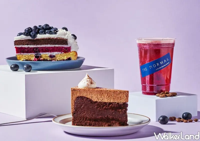 THE NORMAL台北精品咖啡館、Sweet Tooth聯名「藍莓巧克力乳酪塔」 / WalkerLand窩客島整理提供 未經許可不可轉載