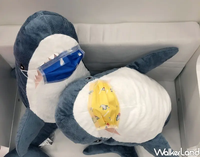 IKEA鯊魚口罩 / WalkerLand窩客島整理提供 未經許可不可轉載
