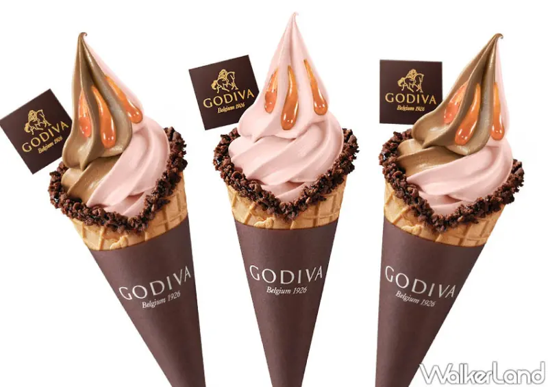  GODIVA紫薯紅豆巧克力霜淇淋/ WalkerLand窩客島整理提供 未經許可不可轉載