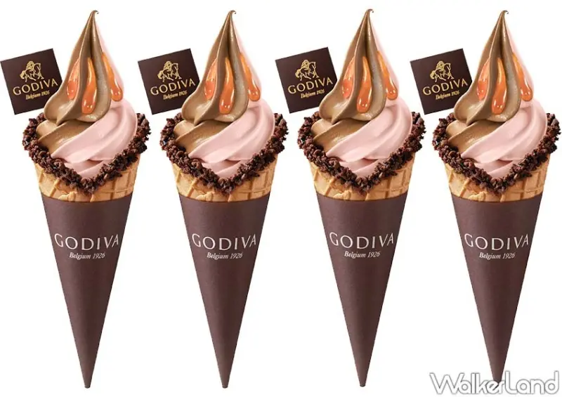 GODIVA紫薯紅豆巧克力霜淇淋/ WalkerLand窩客島整理提供 未經許可不可轉載