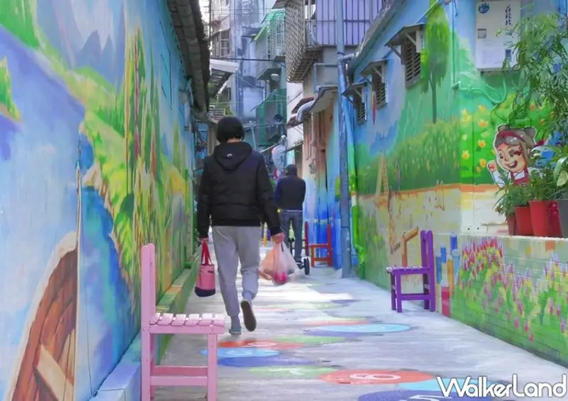板橋新景點「板橋聯翠里3D彩繪巷」 / WalkerLand窩客島整理提供 未經許可不可轉載