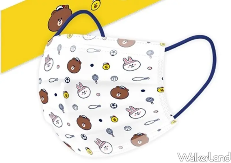 LINE FRIENDS熊大醫療口罩 / WalkerLand窩客島整理提供 未經許可不可轉載