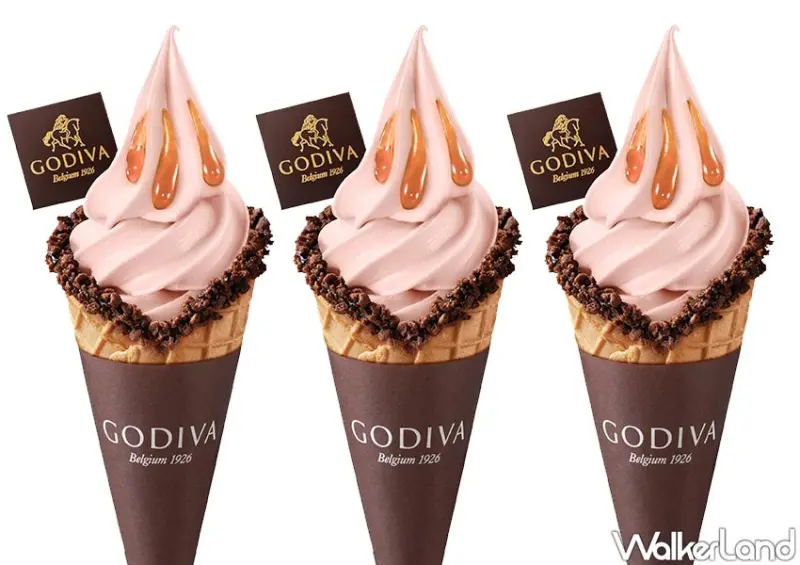 GODIVA紫薯紅豆巧克力霜淇淋/ WalkerLand窩客島整理提供 未經許可不可轉載