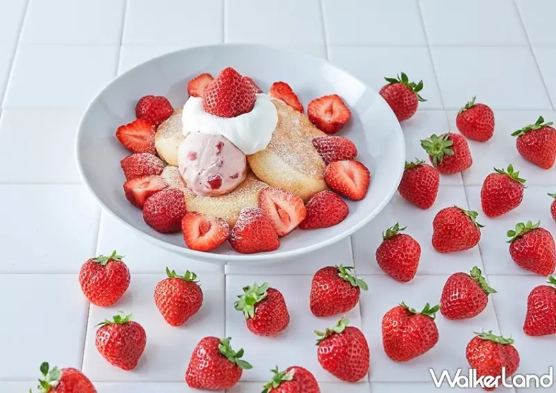 FLIPPER’S奇蹟的舒芙蕾鬆餅 香草奶油草莓 / WalkerLand窩客島整理提供 未經許可，不得轉載