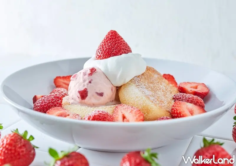 FLIPPER’S奇蹟的舒芙蕾鬆餅 香草奶油草莓 / WalkerLand窩客島整理提供 未經許可，不得轉載
