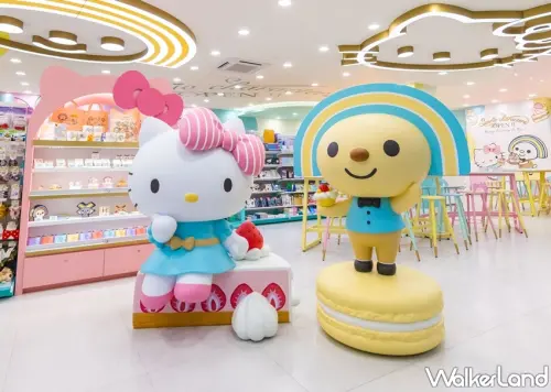 大型HELLO KITTY公仔免費拍！最萌「OPEN! X三麗鷗聯名主題店」插旗台南，客製化「三麗鷗T恤、提袋」讓粉絲瘋搶。