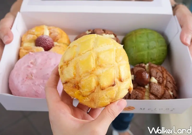 菠蘿麵包專賣店「Melons メロンパン達」林口三井OUTLET，/ WalkerLand窩客島整理提供 未經許可不可轉載