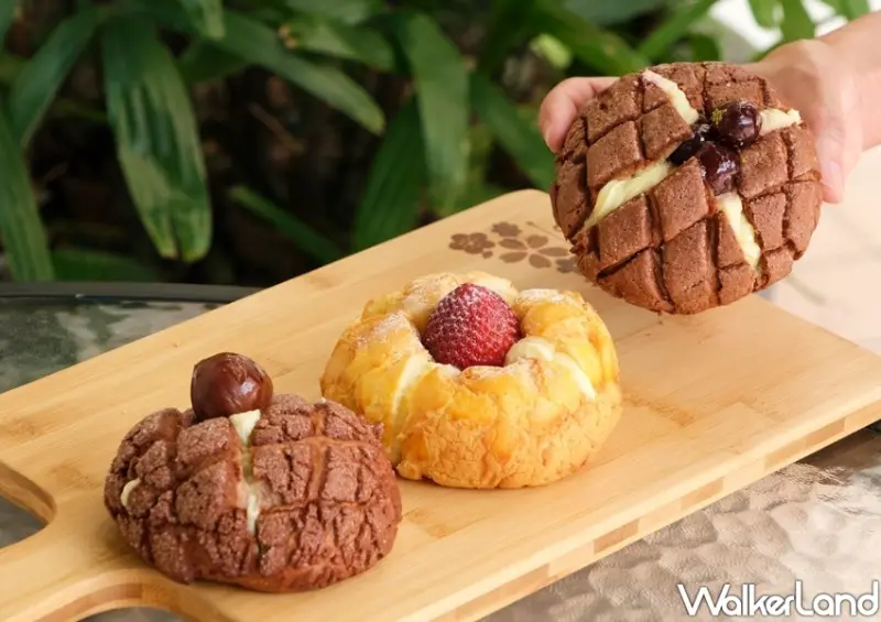 菠蘿麵包專賣店「Melons メロンパン達」林口三井OUTLET，/ WalkerLand窩客島整理提供 未經許可不可轉載