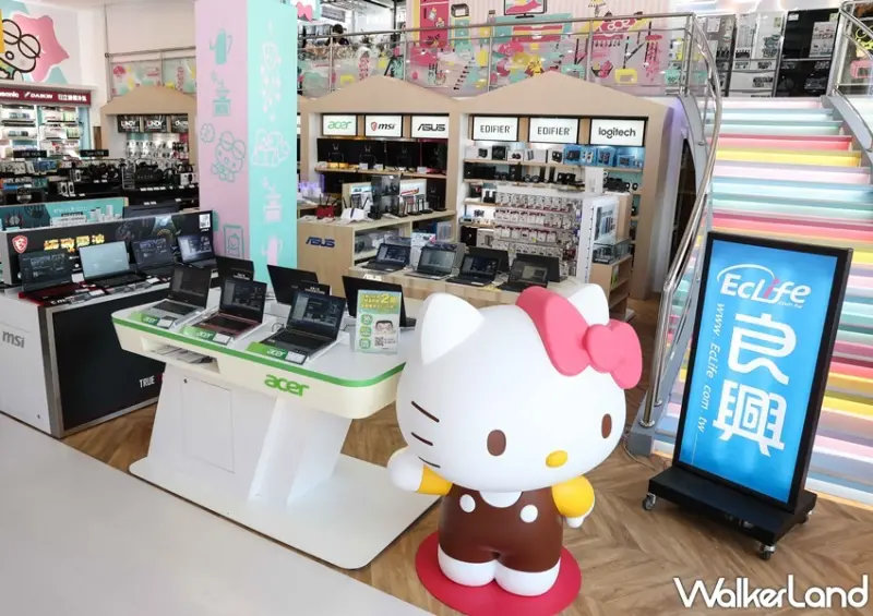 全國電子x三麗鷗聯名店（台南永華店） / WalkerLand窩客島整理提供 未經許可，不得轉載